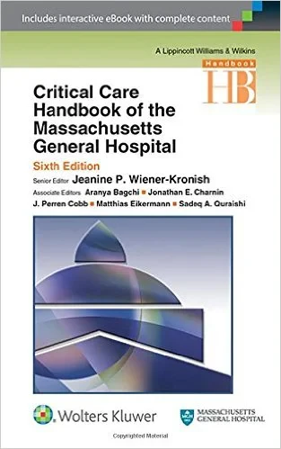 Coperta cărții "Critical Care Handbook of the Massachusetts General Hospital" de autor necunoscut