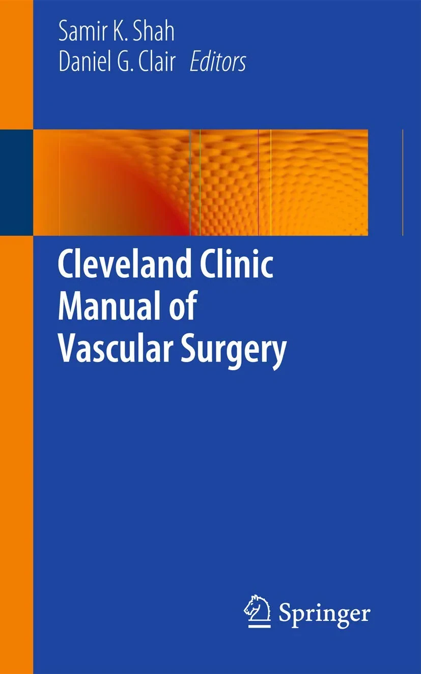 Coperta cărții "Cleveland Clinic Manual of Vascular Surgery" de autor necunoscut