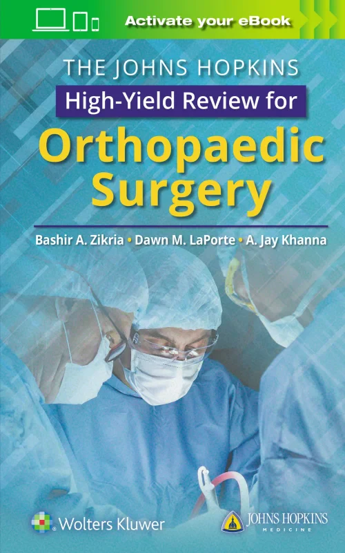 Coperta cărții "The Johns Hopkins High-Yield Review for Orthopaedic Surgery" de autor necunoscut