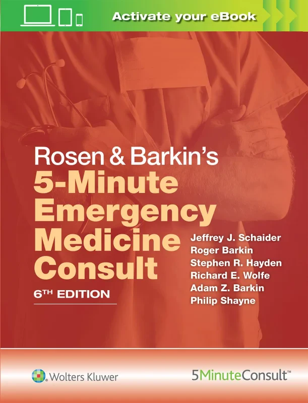 Coperta cărții "Rosen &amp; Barkin&amp;#146;s 5-Minute Emergency Medicine Consult" de autor necunoscut