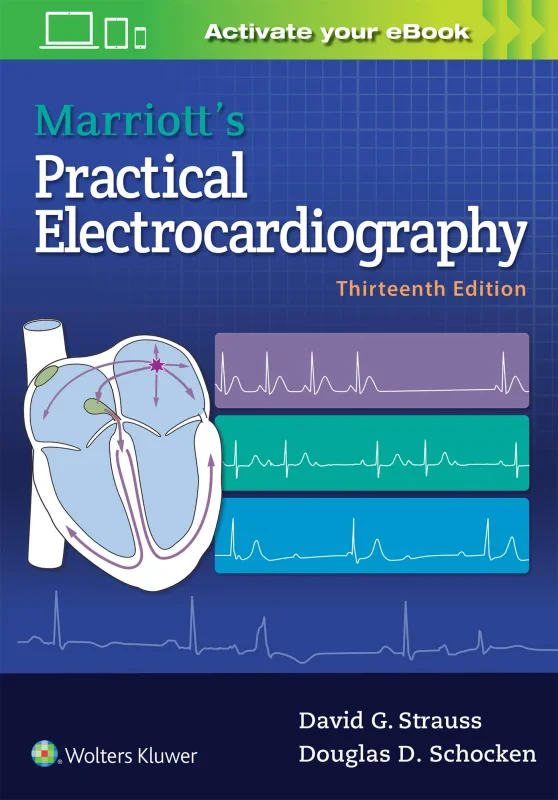 Coperta cărții "Marriott&amp;#146;s Practical Electrocardiography, Twelfth Edition" de autor necunoscut