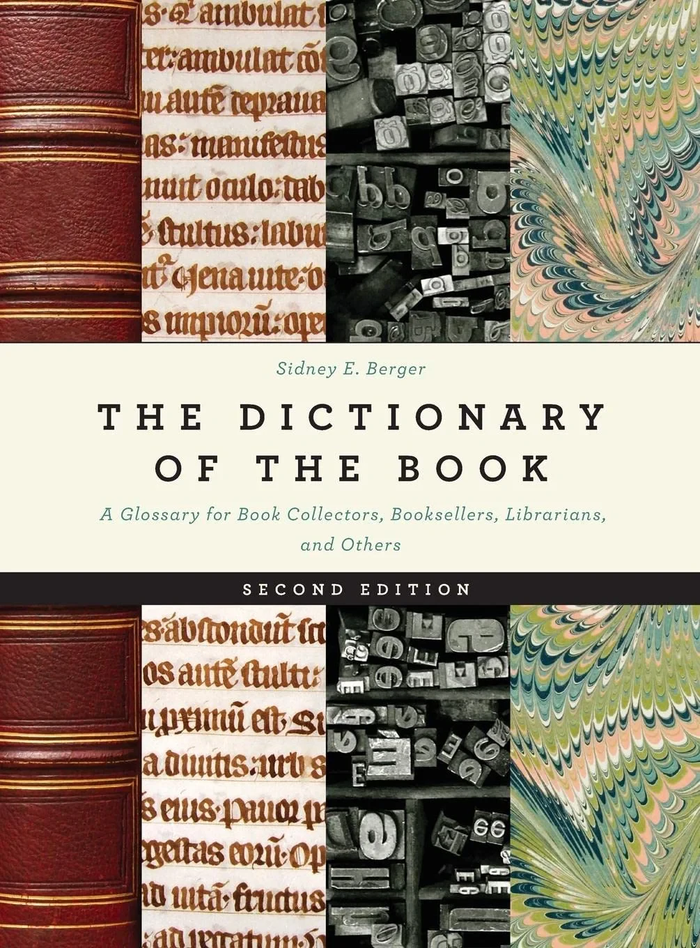 Coperta cărții "The Dictionary of the Book" de autor necunoscut