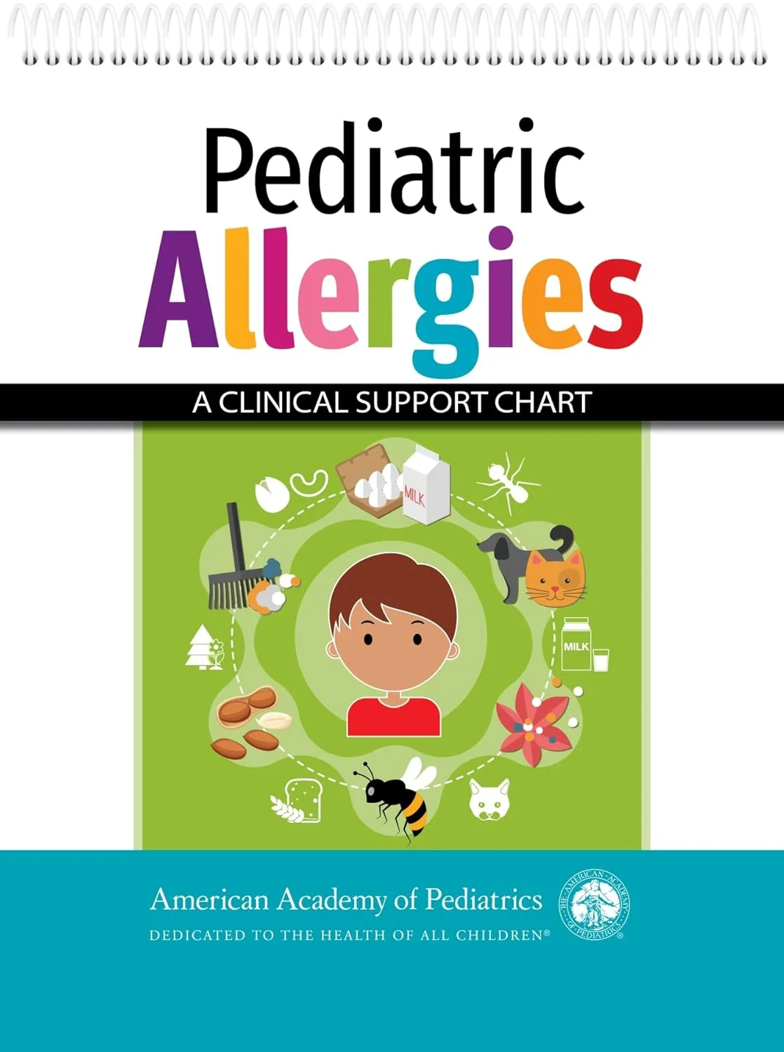 Coperta cărții "Pediatric Allergies: A Clinical Support Chart" de autor necunoscut