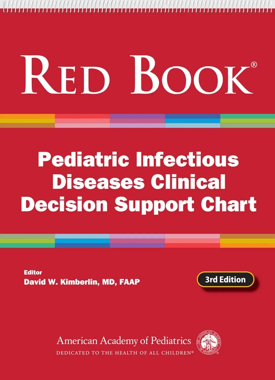 Coperta cărții "Red Book Pediatric Infectious Diseases Clinical Decision Support Chart" de autor necunoscut