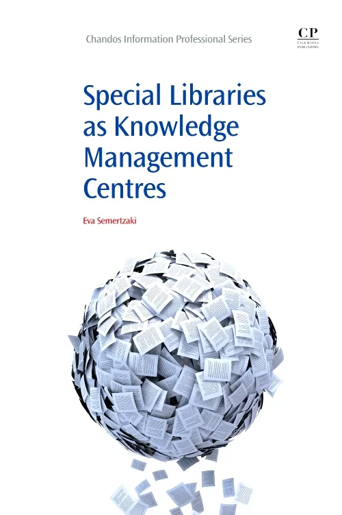 Coperta cărții "Special Libraries as Knowledge Management Centres" de autor necunoscut