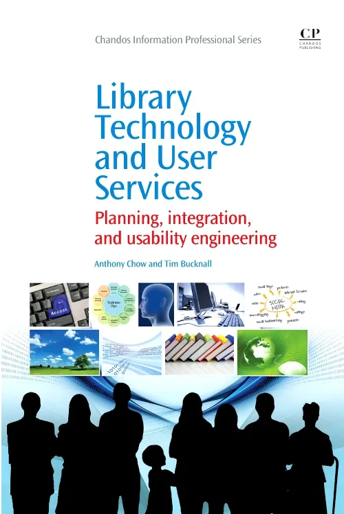 Coperta cărții "Library Technology and User Services" de autor necunoscut