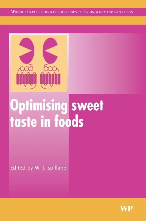 Coperta cărții "Optimising Sweet Taste in Foods" de autor necunoscut