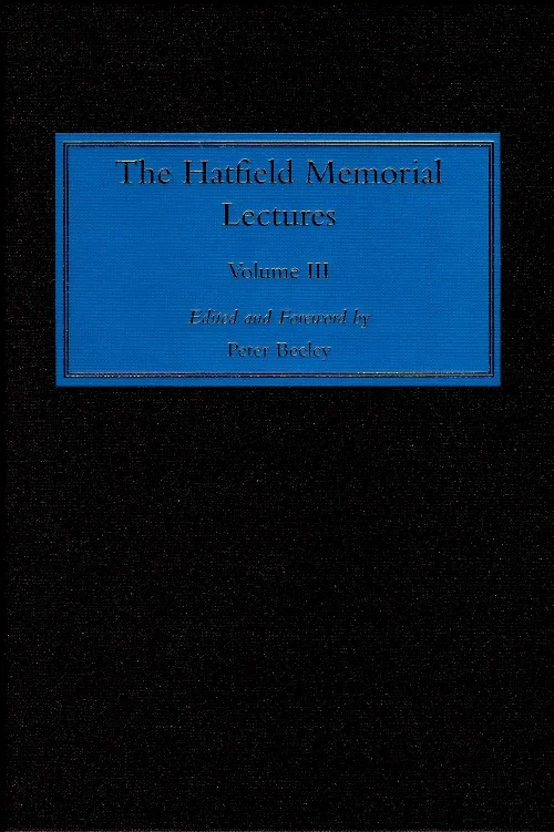 The Hatfield Memorial Lectures