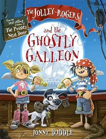 Coperta cărții "The Jolley-Rogers and the Ghostly Galleon" de autor necunoscut