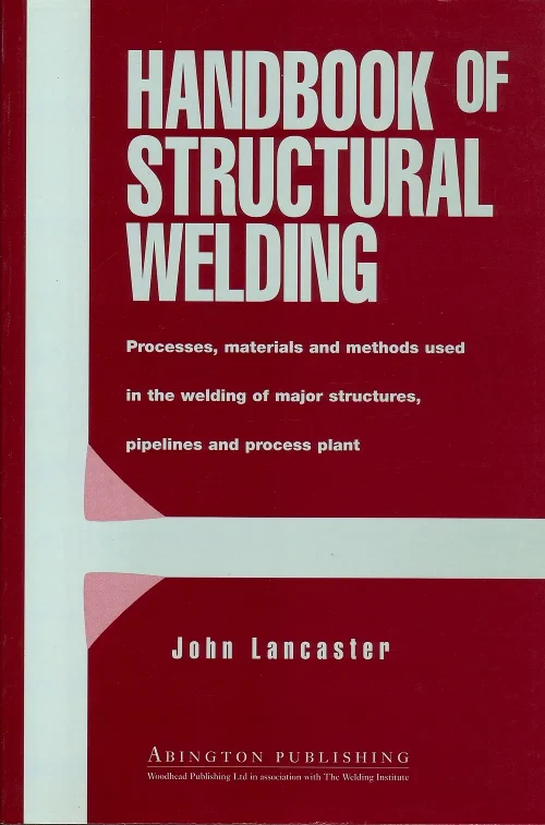 Coperta cărții "Handbook of Structural Welding" de autor necunoscut