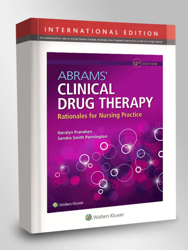 Coperta cărții "Abrams&amp;#146; Clinical Drug Therapy" de autor necunoscut