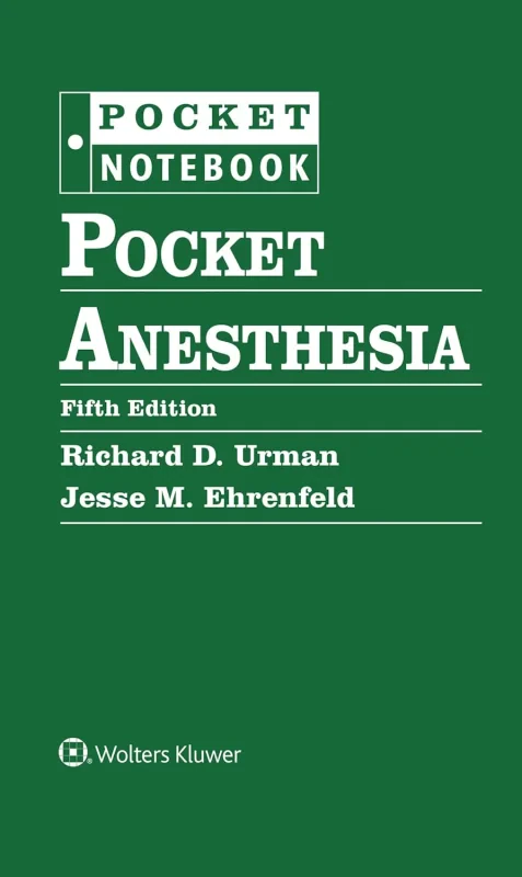 Coperta cărții "Pocket Anesthesia" de autor necunoscut
