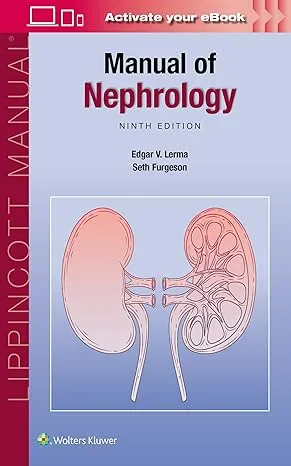 Coperta cărții "Manual of Nephrology, 9e" de autor necunoscut
