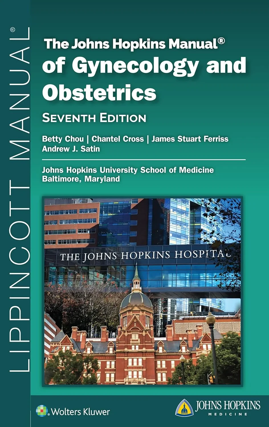 Coperta cărții "The Johns Hopkins Manual of Gynecology and Obstetrics" de autor necunoscut