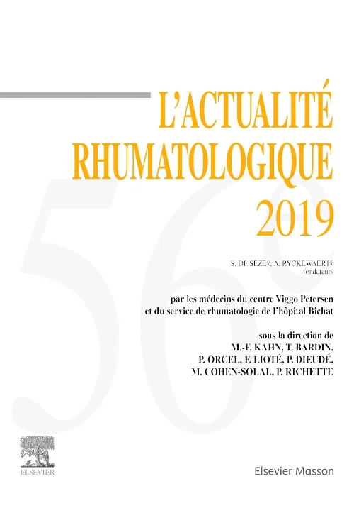 Coperta cărții "L'actualité rhumatologique 2019" de autor necunoscut