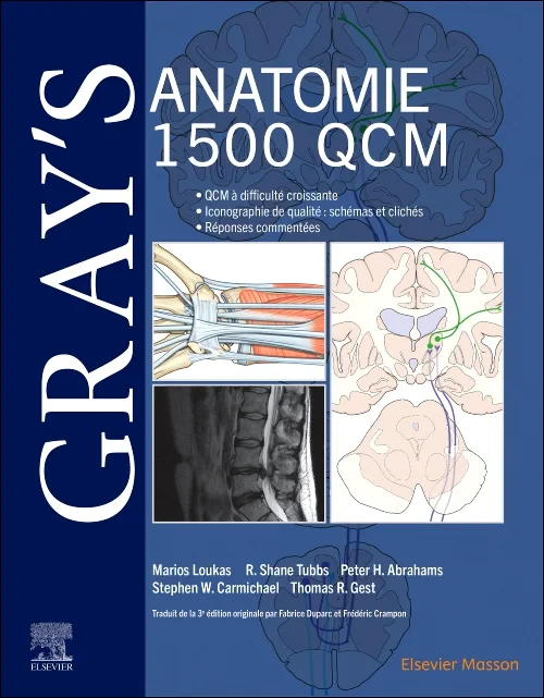 Coperta cărții "Gray's Anatomie - 1 500 QCM" de autor necunoscut