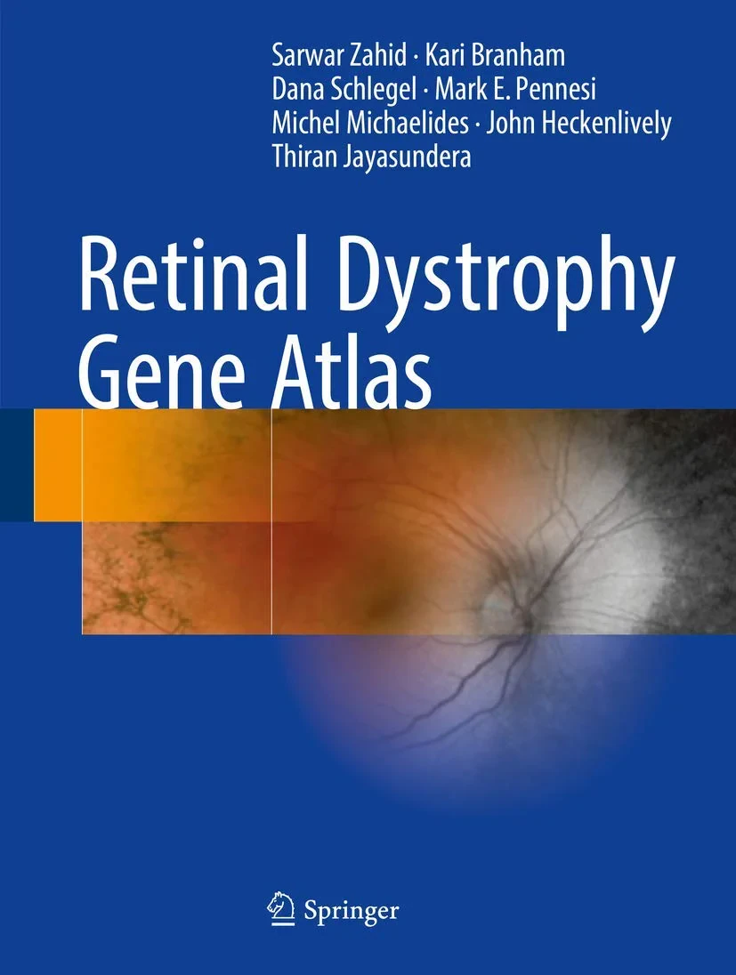 Coperta cărții "Retinal Dystrophy Gene Atlas" de autor necunoscut