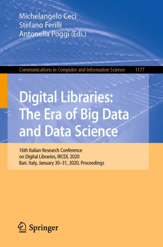 Coperta cărții "Digital Libraries: The Era of Big Data and Data Science" de autor necunoscut