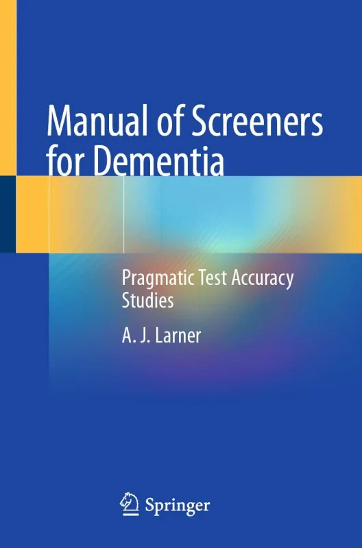 Coperta cărții "Manual of Screeners for Dementia" de autor necunoscut