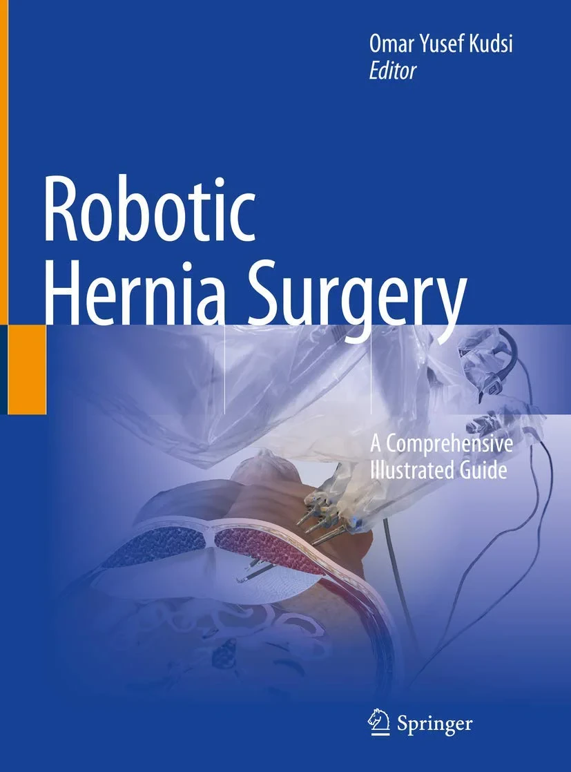 Coperta cărții "Robotic Hernia Surgery: A Comprehensive Illustrated Guide" de autor necunoscut