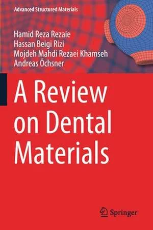 Coperta cărții "A Review on Dental Materials" de autor necunoscut