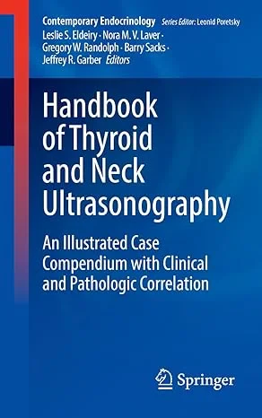 Coperta cărții "Handbook of Thyroid and Neck Ultrasonography" de autor necunoscut