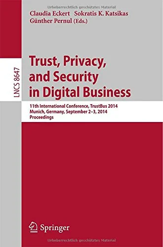 Coperta cărții "Trust, Privacy, and Security in Digital Business" de autor necunoscut