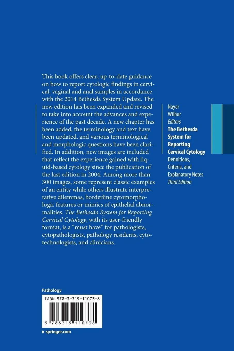 Coperta cărții "The Bethesda System for Reporting Cervical Cytology. Definitions, Criteria, and Explanatory Notes" de autor necunoscut