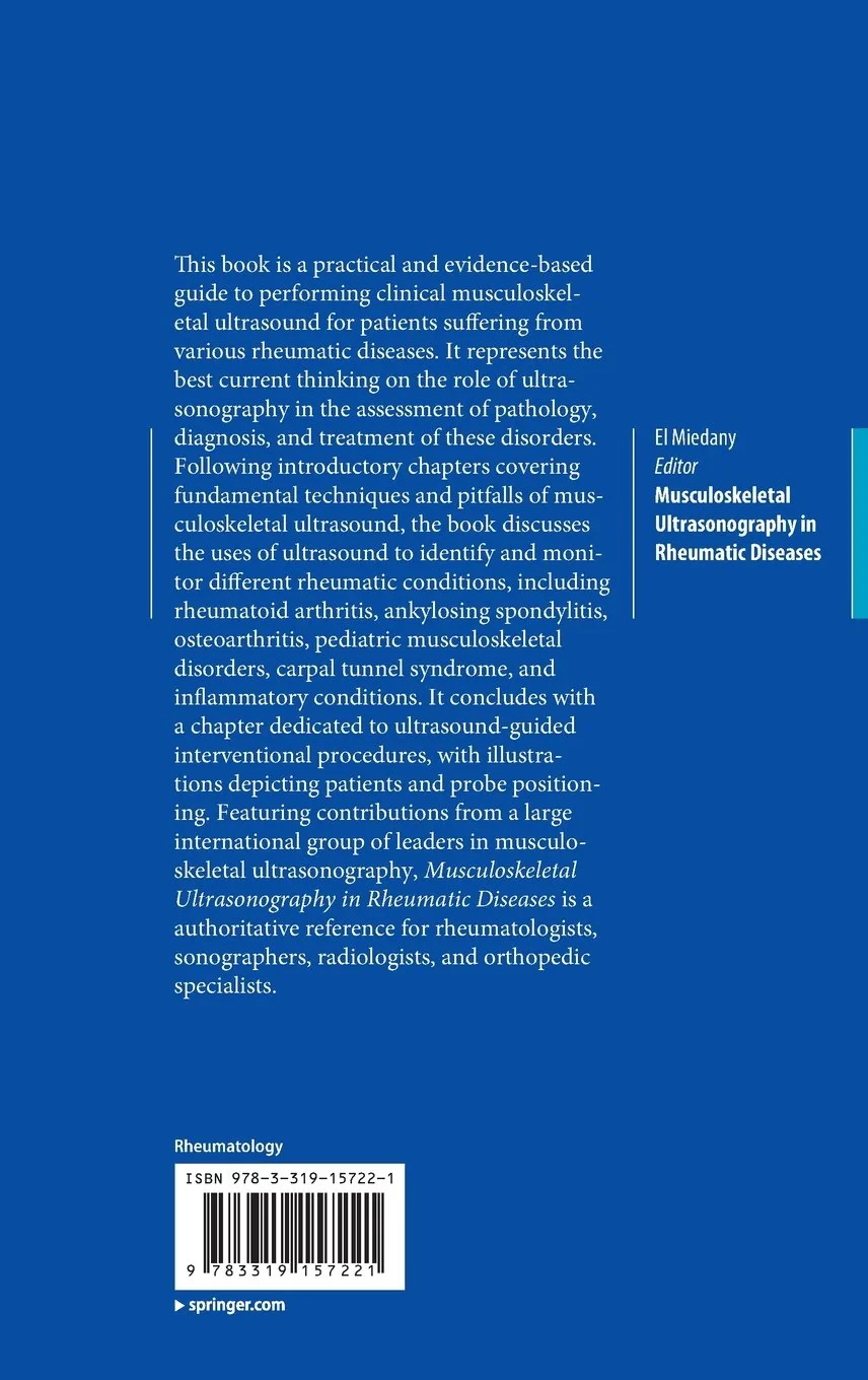 Coperta cărții "Musculoskeletal Ultrasonography in Rheumatic Diseases" de autor necunoscut