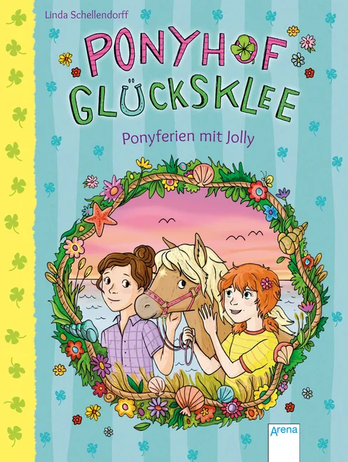 Coperta cărții "Ponyhof Glucksklee - Ponyferien mit Jolly" de autor necunoscut