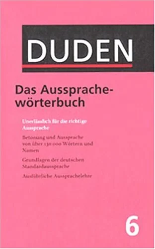 Coperta cărții "Der Duden, 12 Bde., Band 6, Duden Aussprachew?rterbuch" de autor necunoscut