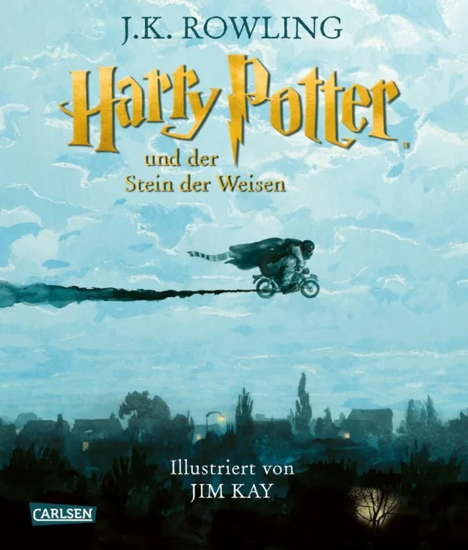 Coperta cărții "Harry Potter und der Stein der Weisen" de autor necunoscut