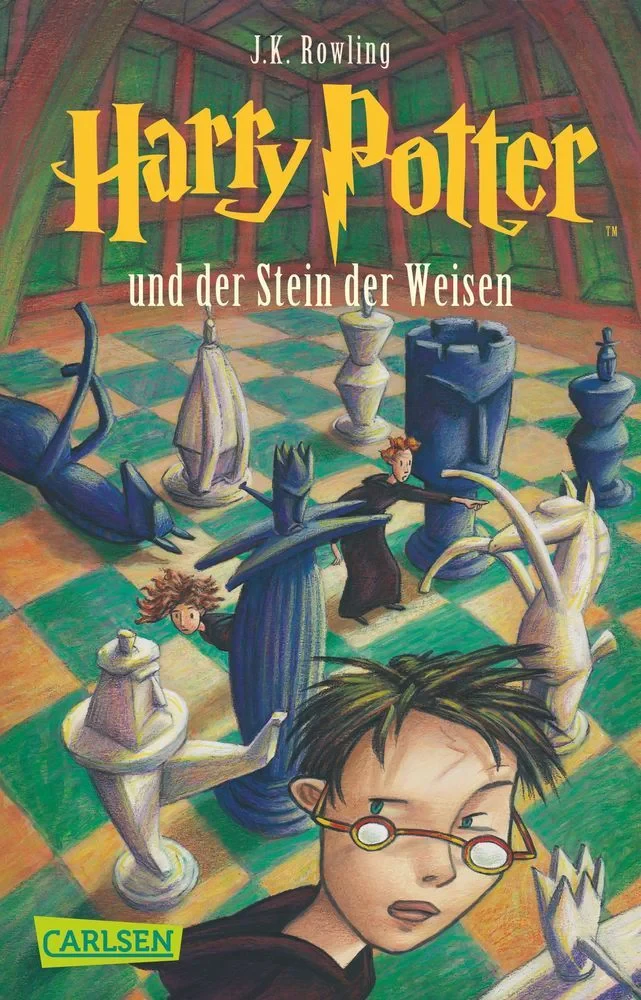 Coperta cărții "Harry Potter und der Stein der Weisen" de autor necunoscut