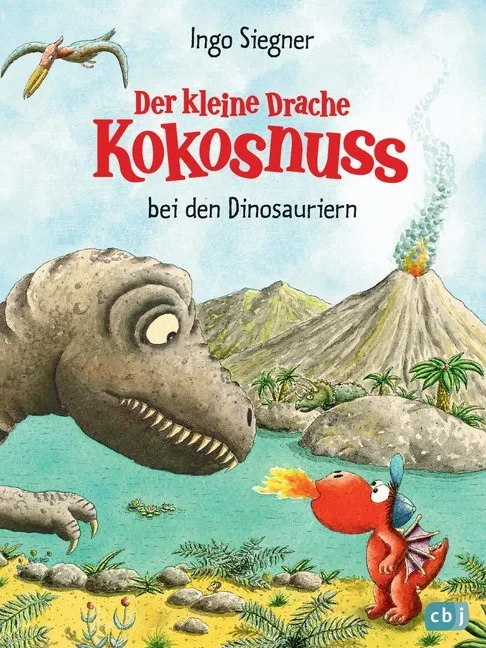 Coperta cărții "Der kleine Drache Kokosnuss bei den Dinosauriern" de autor necunoscut
