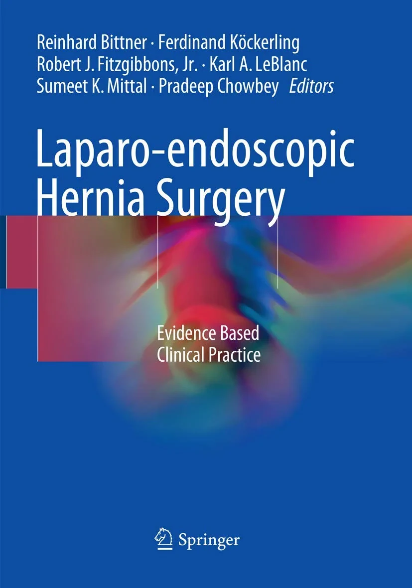 Coperta cărții "Laparo-endoscopic Hernia Surgery: Evidence Based Clinical Practice" de autor necunoscut