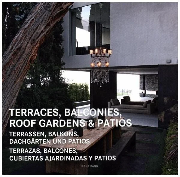 Coperta cărții "Terraces, balconies, roof gardens&amp; patios" de autor necunoscut