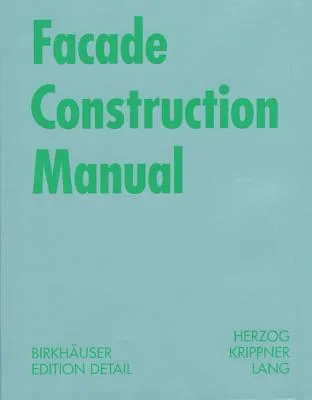 Coperta cărții "Facade Construction Manual" de autor necunoscut