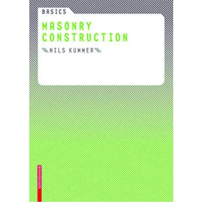 Coperta cărții "Basics Masonry Construction" de autor necunoscut