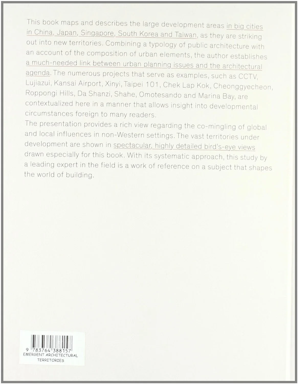 Coperta cărții "Emergent Architectural Territories in East Cities" de autor necunoscut