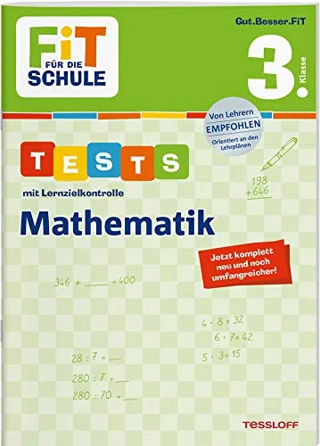 Coperta cărții "FiT F?R DIE SCHULE. Tests mit Lernzielkontrolle. Mathematik 3. Klasse" de autor necunoscut