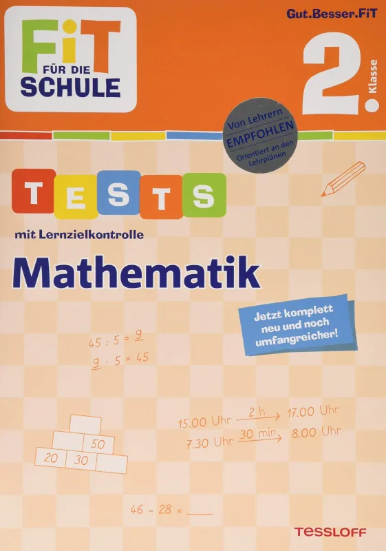 Coperta cărții "FiT F?R DIE SCHULE. Tests mit Lernzielkontrolle. Mathematik 2. Klasse" de autor necunoscut