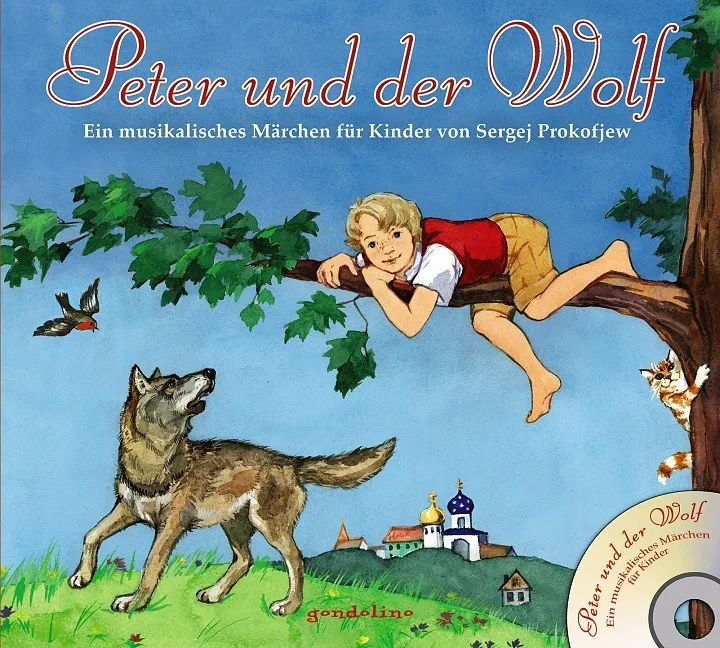 Coperta cărții "Peter und der Wolf, m. Audio-CD" de autor necunoscut