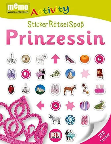 Coperta cărții "Memo Activity. Prinzessin: StickerR&amp;#228;tselSpa&amp;#223;" de autor necunoscut