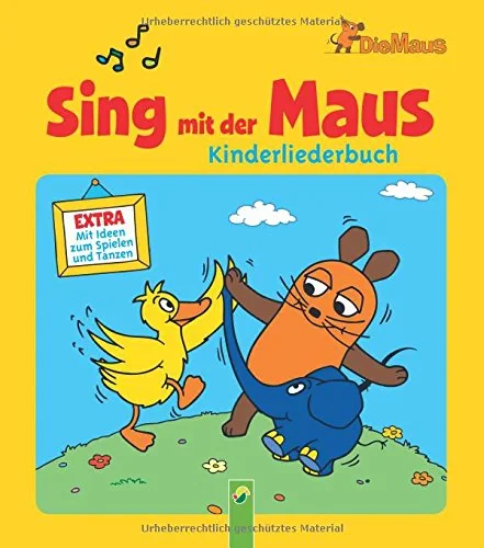 Coperta cărții "Sing mit der Maus - Kinderliederbuch: Mit Ideen zum Spielen und Tanzen" de autor necunoscut