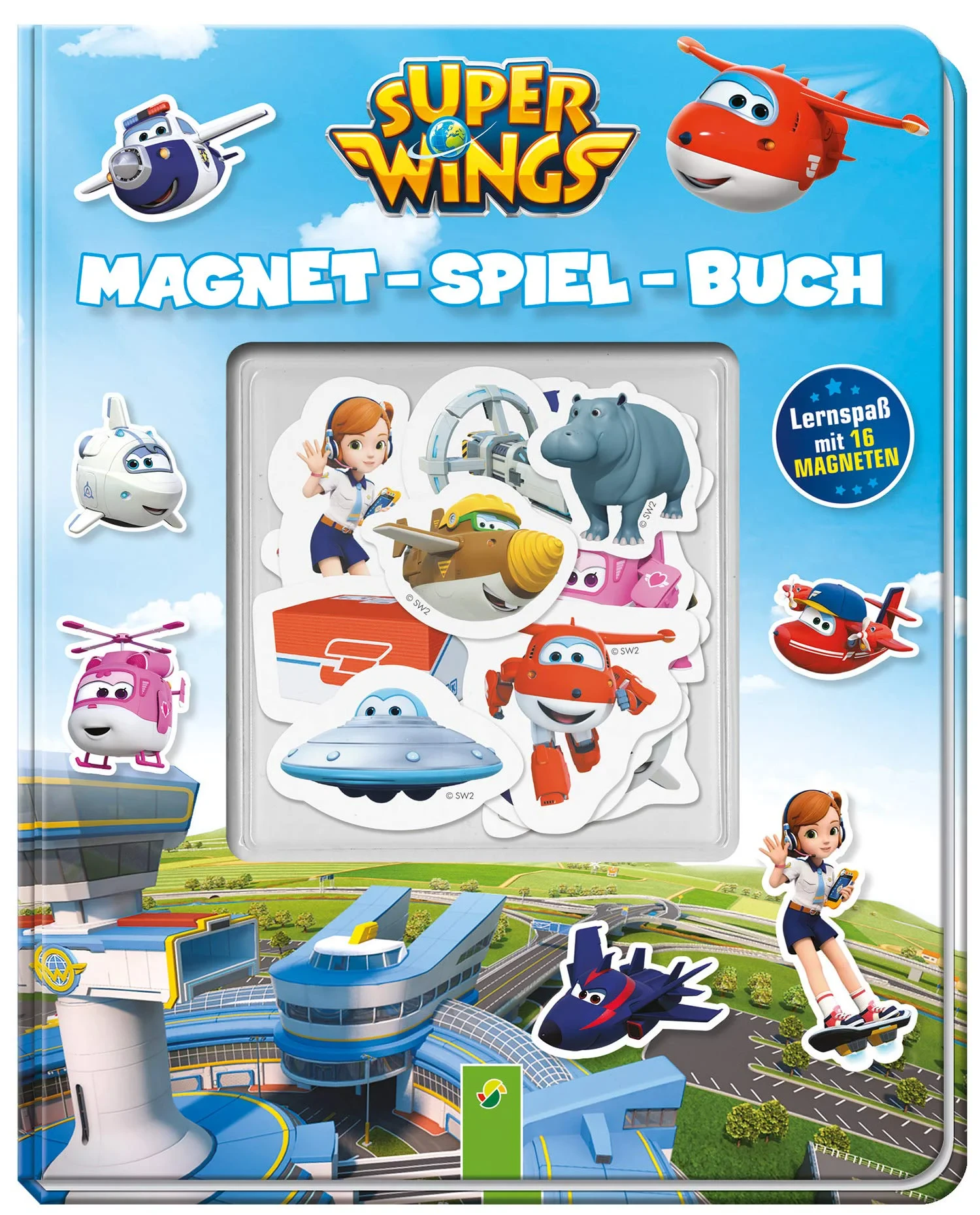 Coperta cărții "Super Wings Magnetbuch" de autor necunoscut