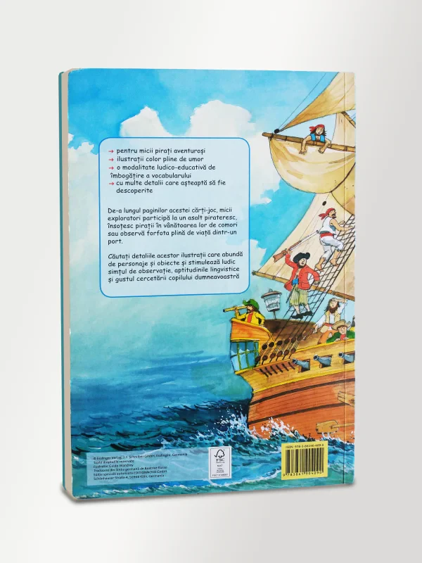 Coperta cărții "Pe vasul piratilor Observa, descopera, invata!" de autor necunoscut