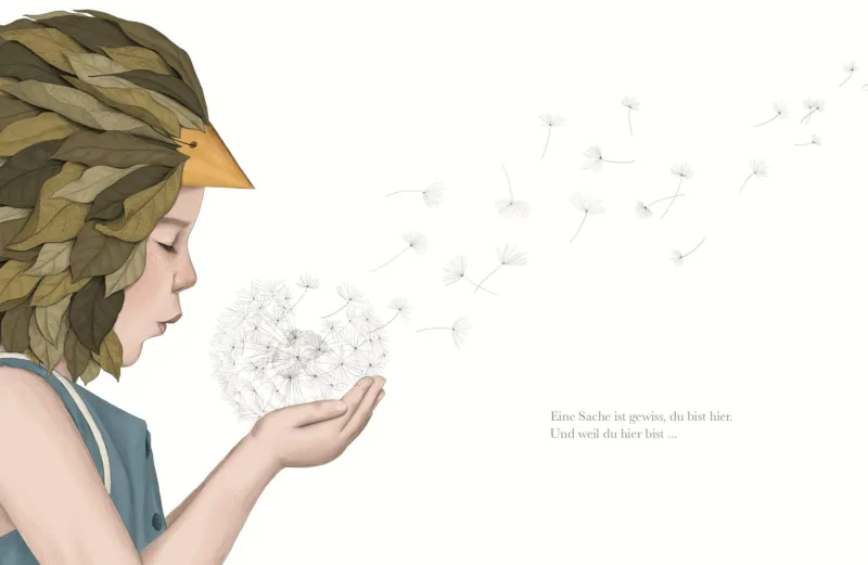 Coperta cărții "Vielleicht - Eine Geschichte ?ber die unendlich vielen Begabungen in jedem von uns: Das besondere Kinderbuch" de autor necunoscut