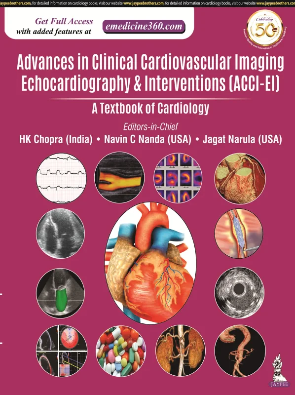 Coperta cărții "Advances in Clinical Cardiovascular Imaging, Echocardiography &amp; Interventions: A Textbook of Cardiology" de autor necunoscut