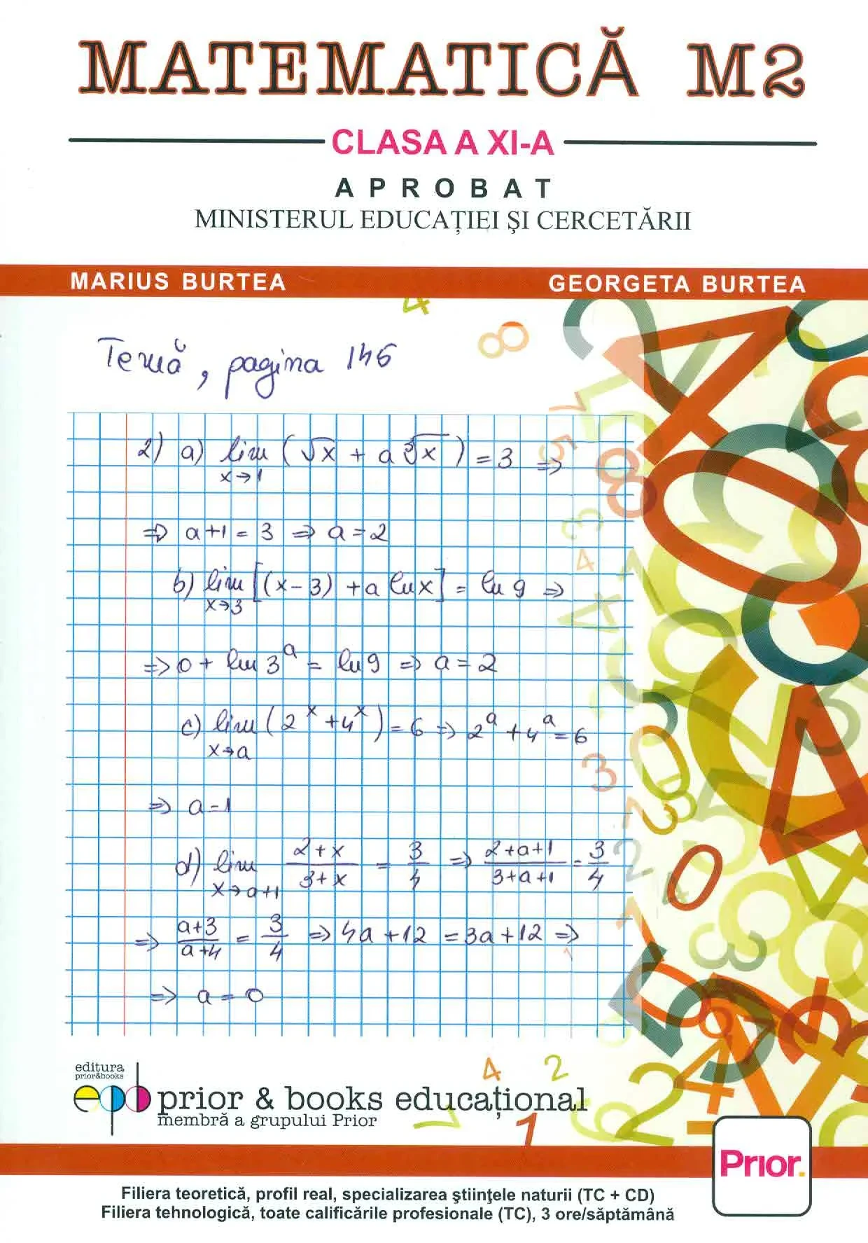Coperta cărții "Matematica M2. Manual pentru clasa a XI-a" de autor necunoscut