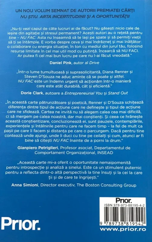 Coperta cărții "NU FAC. Arta de a actiona fara efort" de autor necunoscut